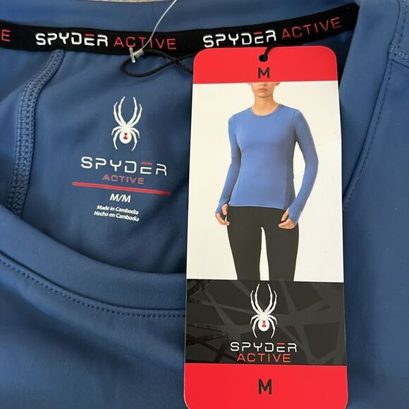 Spyder Women’s Active Long Sleeve Athletic Running Top - Picture 9 of 10